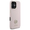 Guess GUHCP16SM4DGPP iPhone 16 6.1      jasnoróżowy/pink hardcase Silicone Logo Strass 4G